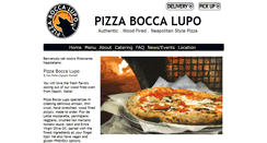 Desktop Screenshot of pizzaboccalupo.com